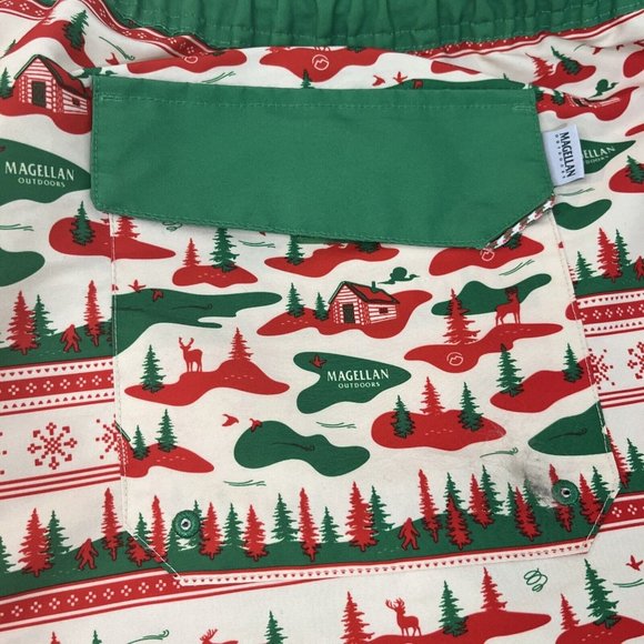 Magellan Christmas Swim Trunks 3X Water Repellent - Picture 9 of 11